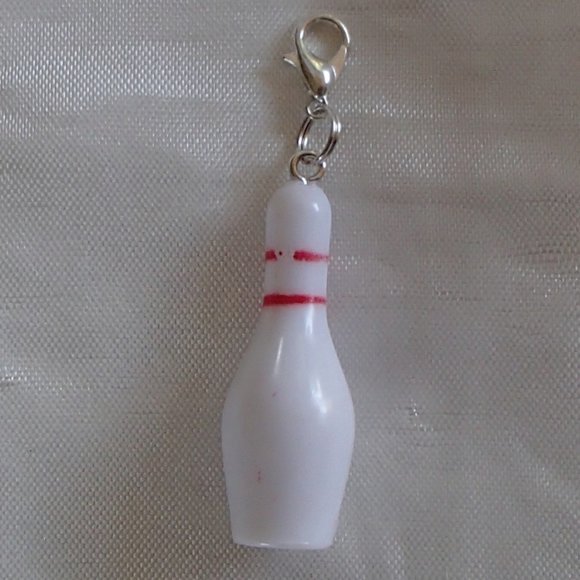 COPY - Bowling Pin Zipper Pull Resin Handcrafted Altered Repurposed Mini Game N… - Picture 7 of 7